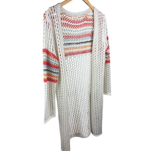 NWOT Pol lightweight open weave duster sz Sm - Picture 4 of 5